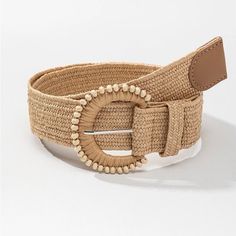 Beautiful Natural Colored Belt. Hand Made. Boho Belts, Braided Belt, Woven Belt, Boho Braids, Fashion Belts, Waist Belt, Wooden Beads, Belts For Women, Dress Accessories