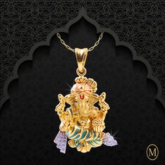 God Lockets In Gold For Men, Ganesha Pendant For Men, Ganesh Locket Pendants, God Pandent, Chaturthi Ganesha, God Pendant