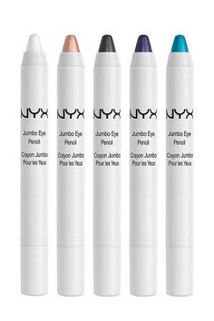 There's a certain type of happiness that fills my soul every time I find a budget-friendly beauty buy that actually stands up to my high-end favorites. When this happens, I usually find myself itching to share this news with everyone who will listen.  It turns out that my coworkers experience that Nyx Jumbo Eye Pencil, Jumbo Eye Pencil, Eye Pencils, Eyeshadow Pencil, Eyeshadow Base, Cheap Makeup, Fair Skin Tone, How To Apply Eyeshadow, Beauty Products Drugstore