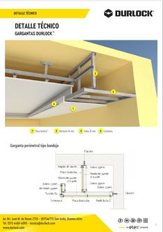 the instructions for how to install an overhead track in a garage or office area with metal brackets