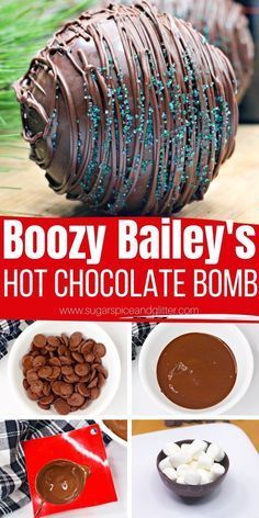 Boozy Cocoa Balls, Hot Chocolate Cocoa, Homemade Hot Cocoa, Hot Chocolate Gifts, Chocolate Spoons