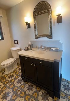 a bathroom with a sink, toilet and mirror Gold Mirror Bedroom, Bedroom Mirror Wall, Impressions Vanity Mirror, Gold Floor Mirror, Large Gold Mirror, Silver Framed Mirror, Large Floor Mirror, Antique Gold Mirror, Large Bathroom Mirrors