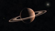 an artist's rendering of saturn and its rings