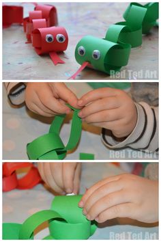 the process to make paper crafts for kids