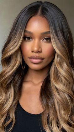 Embrace your natural beauty with Radiant Platinum Blonde Streaks for Light Skin Black Women! This stunning hairstyle enhances your features and boosts your confidence. Enjoy the compliments as you rock this trendy look perfect for any occasion. Save this pin and click to learn how to achieve this style! #PlatinumBlondeStreaks #ConfidenceBoost #LightSkinBlackWomen #HairInspiration Black Women Blonde Balayage, Black Woman With Highlights, Ombre Hair Honey Blonde, Blonde Brown Highlights Black Women, Balyage Long Hair Black Women, Blonde Hair Light Skin, Hair Streaks For Black Hair, Blonde Hair On Light Skin Black Women, Blonde Highlight Black Woman