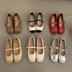 LBSFY - Designer Silvery Women Ballet Flats Fashion Ladies Casual Soft Sole Flats Spring Women's Comfort Shallow Ballerina Shoes Women Ballet Flats, Dr Shoes, Spring Flats, Kawaii Shoes, Ballerina Shoes Flats, Mary Jane Shoes Womens, Bow Shoes, Womens Ballet Flats, Ballerina Shoes