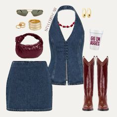 Texas A&M Gameday Outfit Inspo!   Necklace link: https://c.c8.io/6xnwVha  Follow my shop @styledbycar on the @shop.LTK app to shop this post and get my exclusive app-only content!  #liketkit #LTKBacktoSchool #LTKShoeCrush #LTKStyleTip @shop.ltk https://liketk.it/4N3sQ Gameday Outfit Maroon, A&m Outfits Texas, Tamu Game Day Outfit, Denim Gameday Outfit, Maroon Gameday Outfit, Alabama Gameday Outfit Fall, Tamu Gameday Outfits, University Of Texas Game Day Outfit, Maroon Game Day Outfit