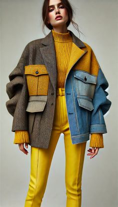 Tufted Jacket, Weaponized Incompetence, Man Faces, Reworked Clothing, Mode Crochet, Denim Ideas, Creation Couture, Fashion Mistakes, Husband And Wife