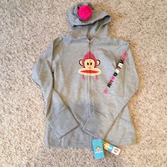 Nwt Children’s Paul Frank Sweatshirt Paul Frank Clothes, Paul Frank Monkey, Monkey Jacket, Fire Shoes, Clothes Y2k, Paul Frank, Clothing Pieces, Austin Butler, Fire Fits