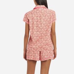 This short pajama set is loosely fit to the body for luxurious lounging. The flat front elasticated waist, pockets, and cute cap sleeves make it the set of our dreams. Cut from Liberty’s iconic Tana Lawn™, these PJs are lightweight, joyful, and the perfect addition to any Anglophile’s closet. Delicate detailing, soft piping and a convertible camp collar allow for comfort that doesn’t sacrifice style. Long Sleeve Pajamas, Cute Cap, Cute Caps, Liberty Of London Fabric, Floral Print Design, Short Pj Set, Fabric Houses, Bedtime Routine, Liberty Print