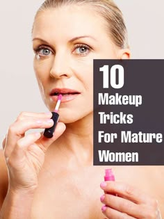 When you turn over 50, you need to know the right makeup application so as look younger! Learn the tips on makeup for mature women that ... #makeup Makeup Tip, Makeup Tips For Beginners, Favorite Makeup, Makeup Tricks, Daily Makeup, Products Makeup