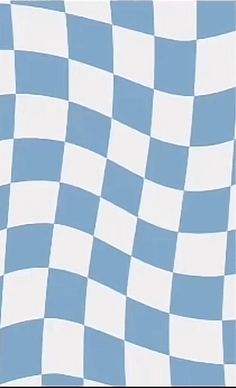 a blue and white checkerboard pattern is shown