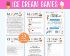 the ice cream games are great for kids to play