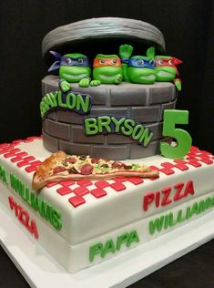 a birthday cake for a five year old boy