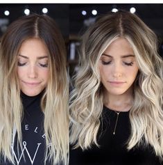 Blonde Hair Drop Root, Transitioning Brunette To Blonde, Dark And Light Contrast Hair, Balayage Hair Blonde Side Part, Blonde Balayage Refresh, Long Root Balayage, Byalouge Hair Blonde, Ash Brown Base With Blonde Highlights, Brunette To Blonde Balayage Hair Before And After