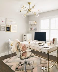 an instagram photo of a home office