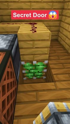 the secret door in minecraft is open