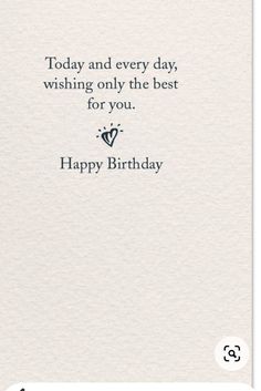 a white card with the words happy birthday on it and an image of a heart