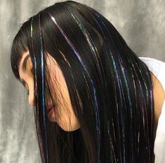 Holographic Hair, Fairy Hair, Hair Streaks, Unicorn Hair, Scene Hair, Glitter Hair, Hair Strand