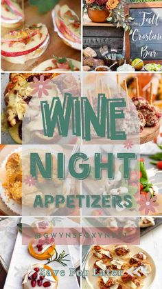 wine night appetizers are great for any type of party or celebration, and can be made in minutes