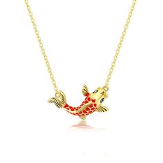 PRICES MAY VARY. ❤Luck Necklace❤ Koi Fish is a luck mascot that also known as lucky fish, rich fish, meaning auspicious and happy.It is lively and happiness,the pretty necklace will bring nice days for you! ❤Size❤The pendant:1.1*1.9cm (0.43"*0.75"); The chain length:37cm + 5cm (14.54" +1.96"). ❤Material❤made of copper and IPRG Ion vacuum plating. The color will stay for a long time without tarnish. With environmental and friendly material,hypoallergenic, cadmium, lead and nickel free. ❤Great gif Red Fish-shaped Jewelry Gift, Gold Fish-shaped Necklace For Gift, Necklace For Boys, Lucky Fish, Chinese Style Design, Lucky Necklace, Fish Pendant Necklace, Luck Necklace, New Years Wedding