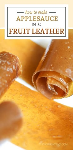 how to make apple sauce into fruit leather