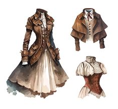 Steampunk Fashion Drawing, Steampunk Clothes Drawing, Steampunk Fashion Drawings, Steampunk Outfits Drawing, Steam Punk Clothes, Steampunk Outfits Male, Outfits Male Drawing, Steampunk Fashion Art, Eli Outfits