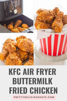 the recipe for kefc air fryer buttermilk fried chicken