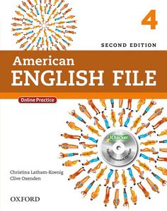 an american english file 4 student's book, with cd and audio cds on the cover