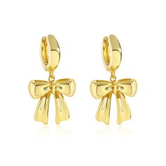 PRICES MAY VARY. Bowknot ribbon drop earrings add a touch of chic polish to your everyday with our modern and minimal gold cubic zircoina earrings, featuring a charming yellow gold knotted design Gold bow earrings are dainty and chic, our gold bowknot earrings is high quality ,nickel free,lead free,and hypoallergenic.Hand polish,smooth surface,free of skin irritation This bow earrings for women is perfect for you to wear on the party or daily wear , will catch your audience's eyes even you have Minimal Gold, Ribbon Jewelry, Drop Earrings Gold, Skin Irritation, Bow Earrings, Earrings Statement, Party Jewelry, Gold Drop Earrings, Cute Earrings