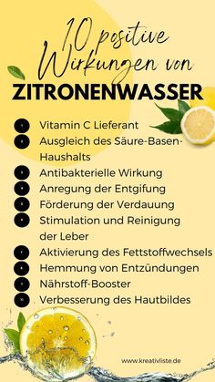 Aus diesen 10 Gründen solltest du Zitronenwasser am Morgen trinken Alternative Healing, Wellness Inspiration, Men’s Health, Health Drink, Lemon Water, Double Exposure, Natural Health, Healthy Desserts