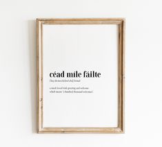 a framed print with the words'read mulefatte '