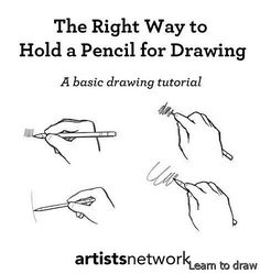 the right way to hold a pencil for drawing by artisanework com