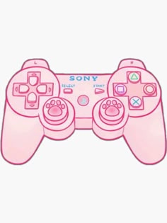 a drawing of a video game controller