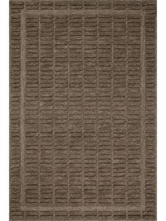 a brown rug with squares and lines on it