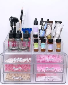 Eyelash Extensions Organization, Lash Cart Organization Ideas, Nail Salon Ideas At Home, Eyebrow Studio Ideas, Lash Tray Organization Ideas, Esthetician Storage Ideas, Lash Organization Ideas, Lash Cart Ideas, Brow Studio Decor