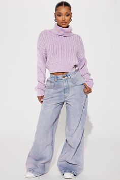 Available In Lavender. Wide Leg Jean Baggy Fit 5 Pocket Tinted Knee Darts 31" Inseam 12.5" Rise Disclaimer: Due To The Specialized Wash & Dye Process, Each Garment Is Unique. Non Stretch, 100% Cotton Imported | Kennie Tinted Baggy Jeans in Lavender size 7 by Fashion Nova Fashion Nova Baggy Jeans, Unique Jeans For Women, Jean Looks, Kpop Performance, Lavender Outfit, Lavender Fashion, Brazil Art, Jean Baggy, Baggy Jeans Outfit