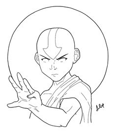 the avatar of gohan from dragon ball is shown in black and white, as well as