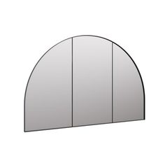 an arch shaped mirror is shown against a white background and has no image on it