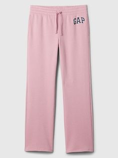 Soft, comfy fleece. Drawcord ties at ribbed, elasticized waistband. Gap logo at hip. #450008 Straight Leg Joggers, Straight Sweatpants, Navy Uniforms, Gap Logo, Toddler Jeans, Home Logo, Pink Logo, Men Boys, The Gap