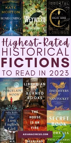 the covers of historical fiction books