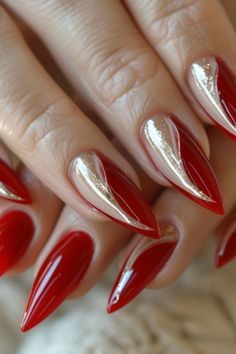 Red Nail Ideas, Daily Nail Art, Themed Nails, Orange Nail Designs, Elegant Nail Art, Nail Art Trends, Cute Spring Nails, Nails Design With Rhinestones, Daily Nail