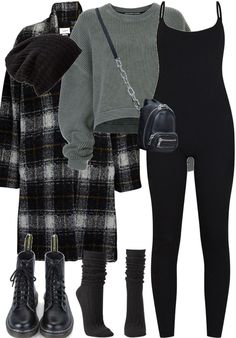 262 Outfit | ShopLook Coffe Date Autumn Outfit, Outfit Ideas Black Clothes, Grungy Black Outfits, Bundled Up Winter Outfits, Modern Emo Style, Streetwear Fashion Edgy, Cute Turtle Neck Outfits Winter, Cold Fall Night Outfit, Cute Black Fall Outfits