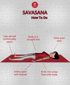 a woman laying on her back with the words savana and how to do it