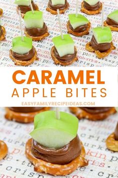 caramel apple bites are an easy appetizer for the holidays