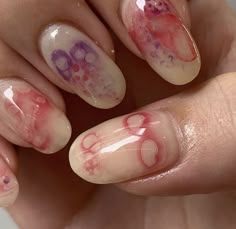 Japanese Nails Art, Star Gel Nails, Korean Gel Nails, Japanese Gel Nails, Leaf Roses, Nails Japanese, Christmas Leaf, Flowers Nail Art, Abstract Nails