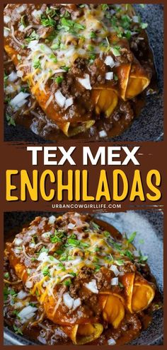 tex mex enchiladas is an easy and delicious mexican dish