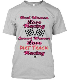 a t - shirt with the words real women love racing and smart woman love diet track racing