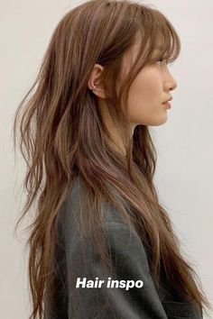 Korean Hair Color, Haircuts Straight Hair, Haircuts For Long Hair, Hair Inspiration Color, Cut My Hair, روتين العناية بالبشرة, Hair Inspo Color, Long Hair Cuts, Aesthetic Hair