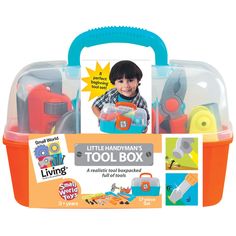 the little handyman's tool box is packed with tools to make it fun